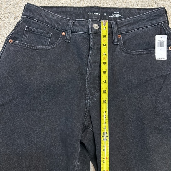 Old Navy Jeans Nwt Old Navy 2 Curvy Og Straight Leg Black Button